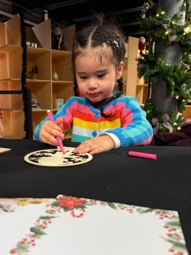 Grandads Princess at Santa's Grotto....
